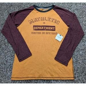 Arizona Jeans Co. Mathletic Department Shirt Boys Husky 18/20 NWT Gold / Red